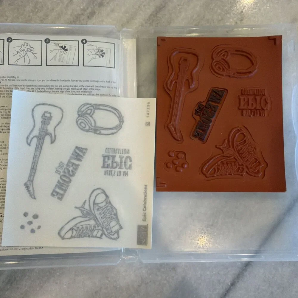 Stampin Up! Lot Of 4 Stamp Sets Flowers Holiday Plants Sentiment 37 Total Stamps